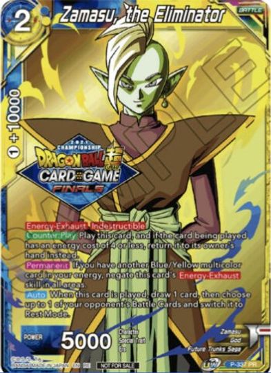 Zamasu, the Eliminator (Championship Pack 2021 Vault Set) (P-337) [Tournament Promotion Cards] | Black Swamp Games