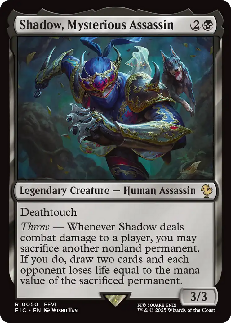 Shadow, Mysterious Assassin [FINAL FANTASY Commander] | Black Swamp Games