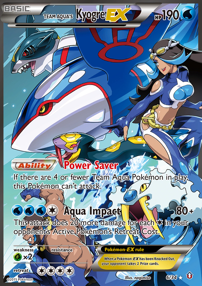 Team Aqua's Kyogre EX (6/34) [XY: Double Crisis] | Black Swamp Games