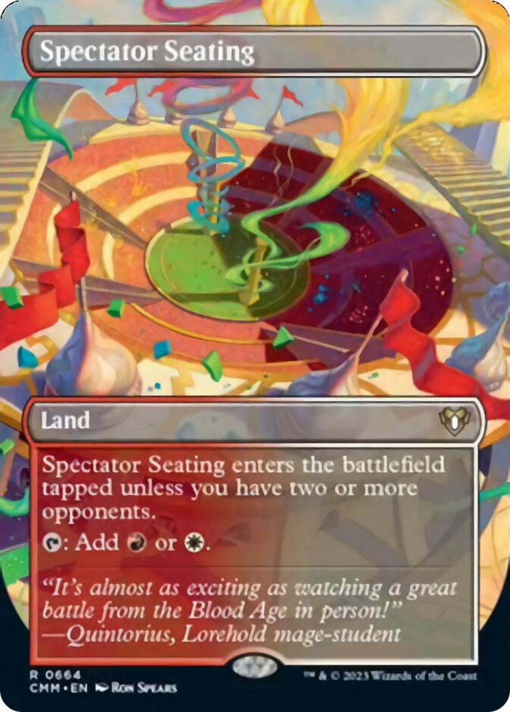 Spectator Seating (Borderless Alternate Art) [Commander Masters] | Black Swamp Games