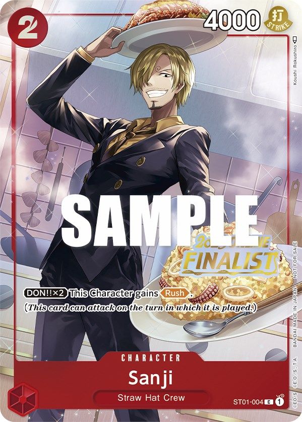 Sanji (Online Regional 2023) [Finalist] [One Piece Promotion Cards] | Black Swamp Games