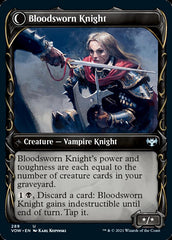Bloodsworn Squire // Bloodsworn Knight (Showcase Fang Frame) [Innistrad: Crimson Vow] | Black Swamp Games