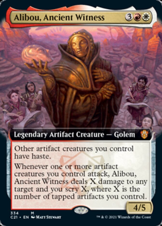 Alibou, Ancient Witness (Extended Art) [Commander 2021] | Black Swamp Games