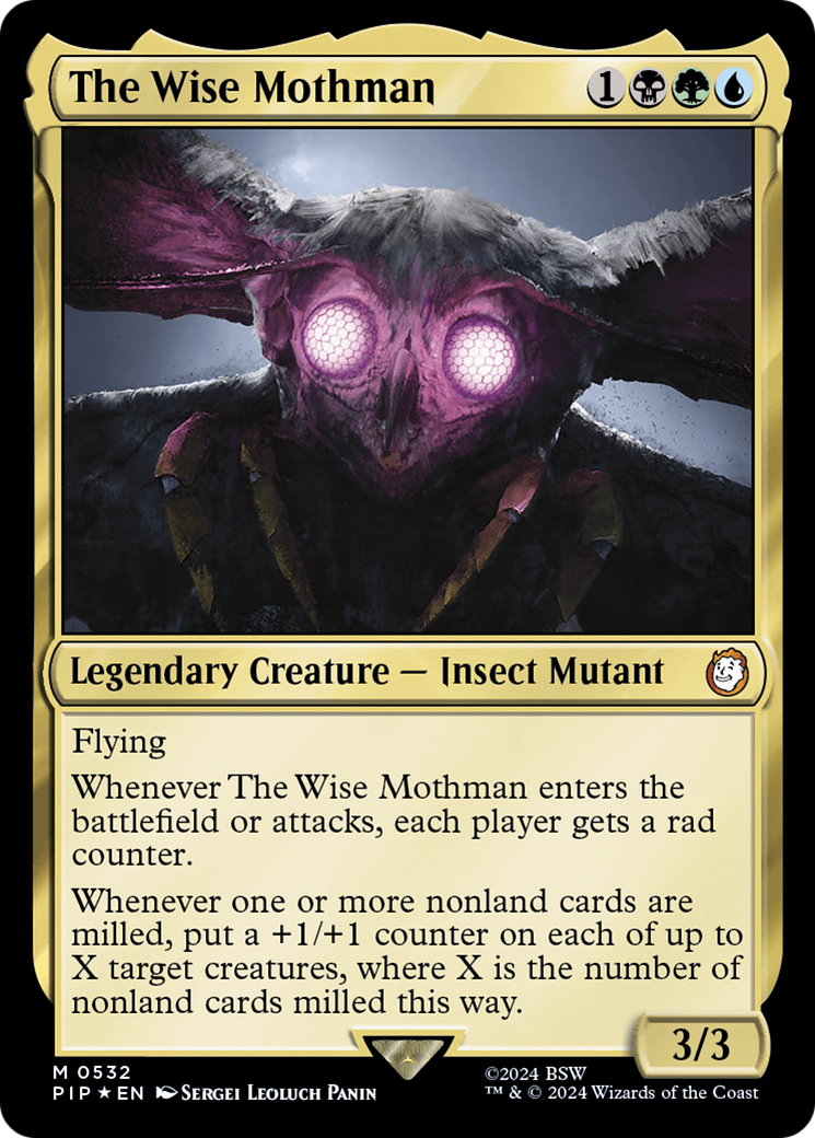 The Wise Mothman (Surge Foil) [Fallout] | Black Swamp Games