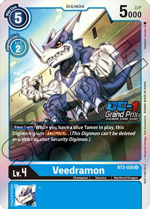 Veedramon [BT2-026] (DC-1 Grand Prix) [Release Special Booster Promos] | Black Swamp Games