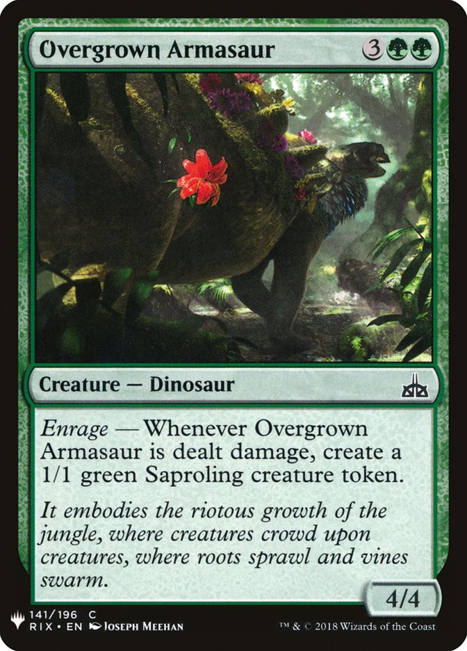 Overgrown Armasaur [Mystery Booster] | Black Swamp Games