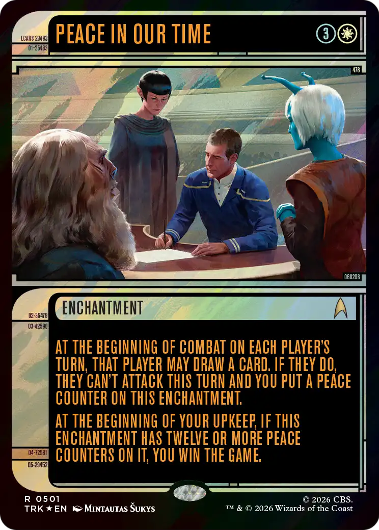 Peace in Our Time (Showcase) (Surge Foil) [Star Trek] | Black Swamp Games