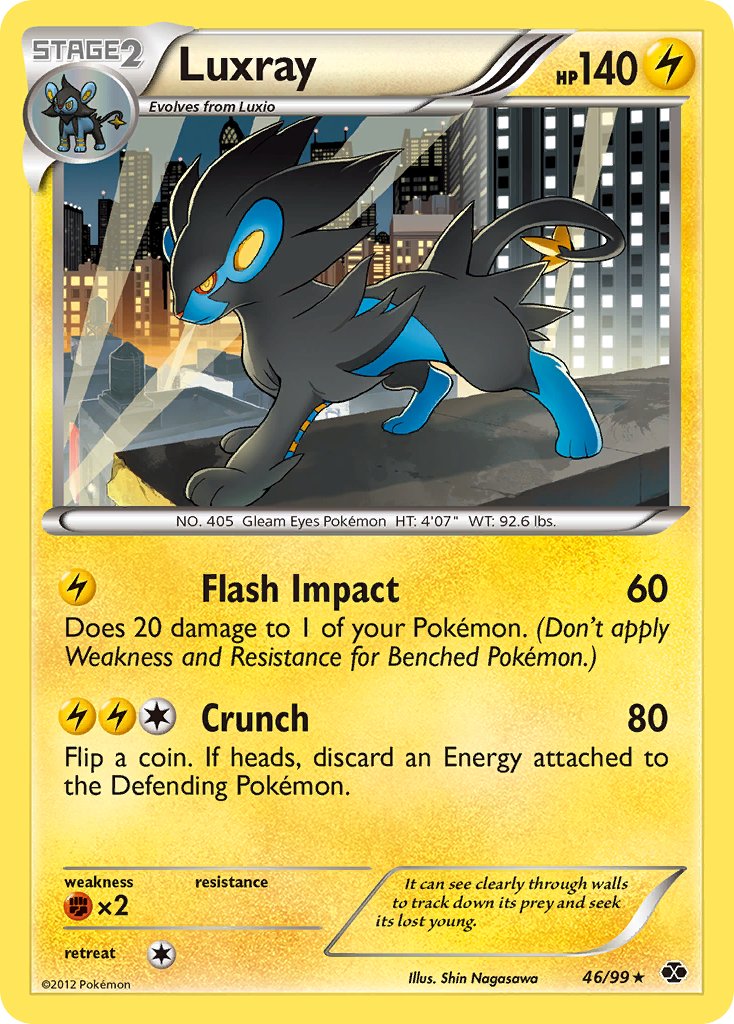 Luxray (46/99) (Cosmos Holo) (Blister Exclusive) [Black & White: Next Destinies] | Black Swamp Games