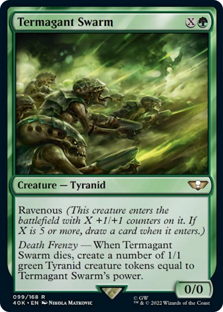 Termagant Swarm (Surge Foil) [Warhammer 40,000] | Black Swamp Games