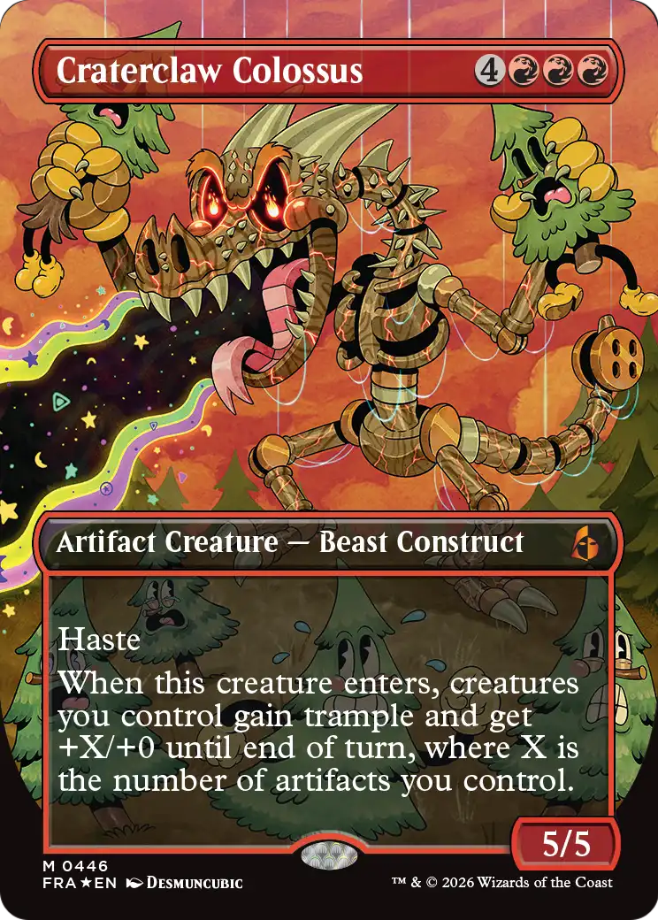 Craterclaw Colossus (Borderless) (0446) [Reality Fracture] | Black Swamp Games