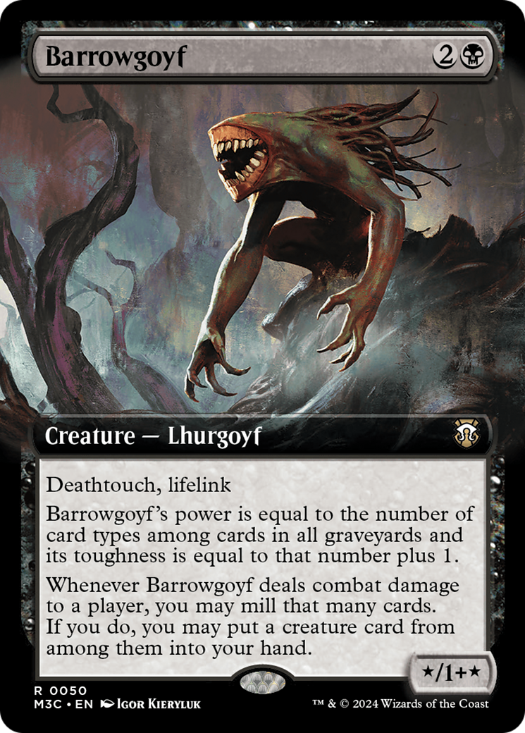 Barrowgoyf (Extended Art) (Ripple Foil) [Modern Horizons 3 Commander] | Black Swamp Games