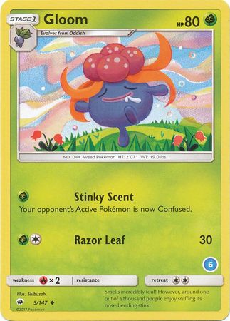 Gloom (5/147) (Deck Exclusive #6) [Sun & Moon: Trainer Kit - Alolan Ninetales] | Black Swamp Games
