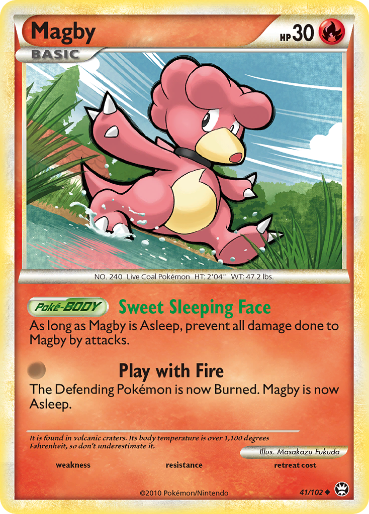 Magby (41/102) [HeartGold & SoulSilver: Triumphant] | Black Swamp Games