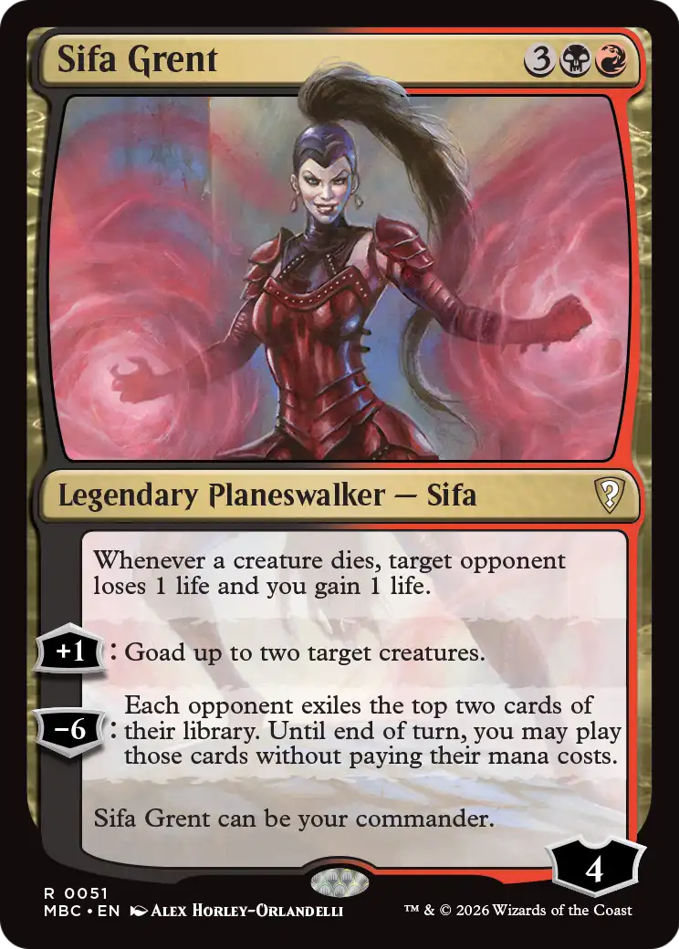 Sifa Grent [Mystery Booster: Commander Edition] | Black Swamp Games