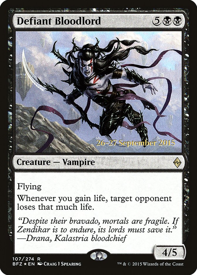 Defiant Bloodlord [Battle for Zendikar Prerelease Promos] | Black Swamp Games