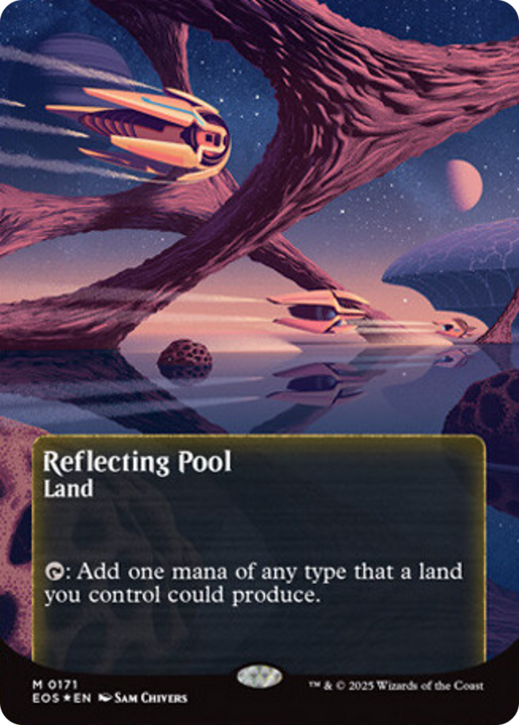 Reflecting Pool (0171) (Borderless) (Galaxy Foil) [Edge of Eternities: Stellar Sights] | Black Swamp Games