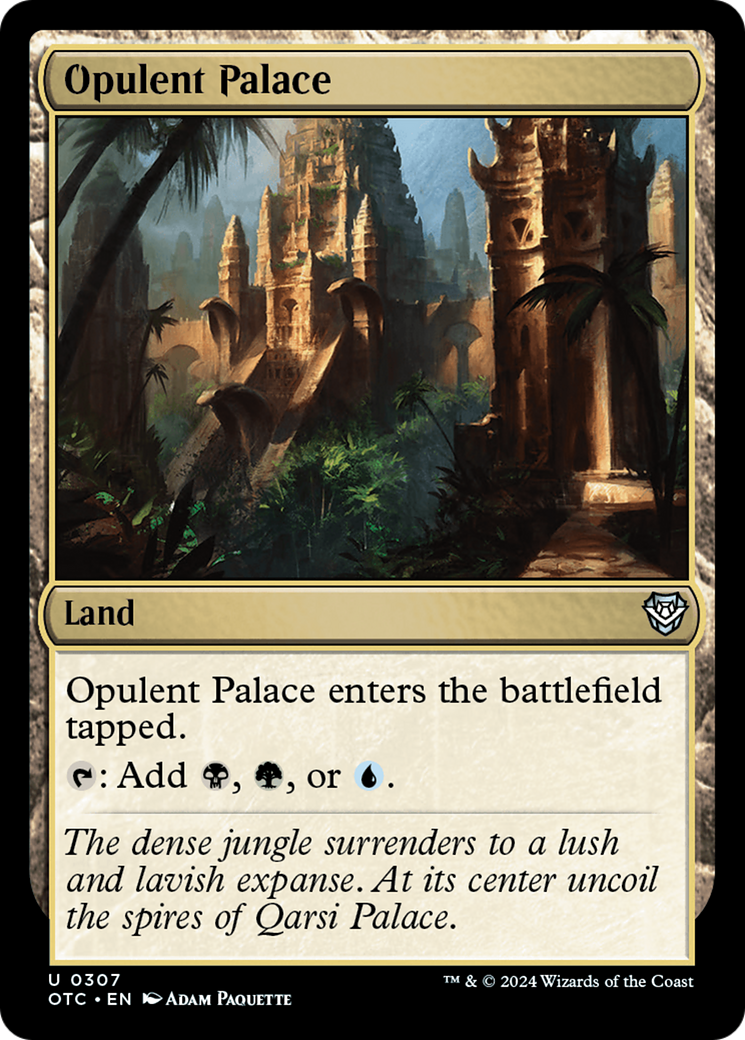 Opulent Palace [Outlaws of Thunder Junction Commander] | Black Swamp Games