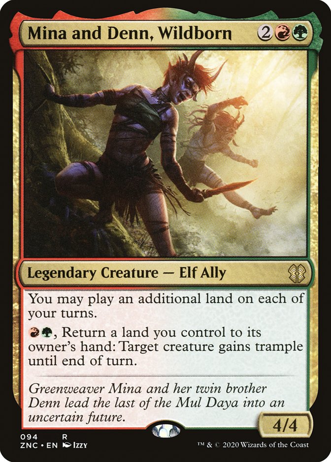 Mina and Denn, Wildborn [Zendikar Rising Commander] | Black Swamp Games