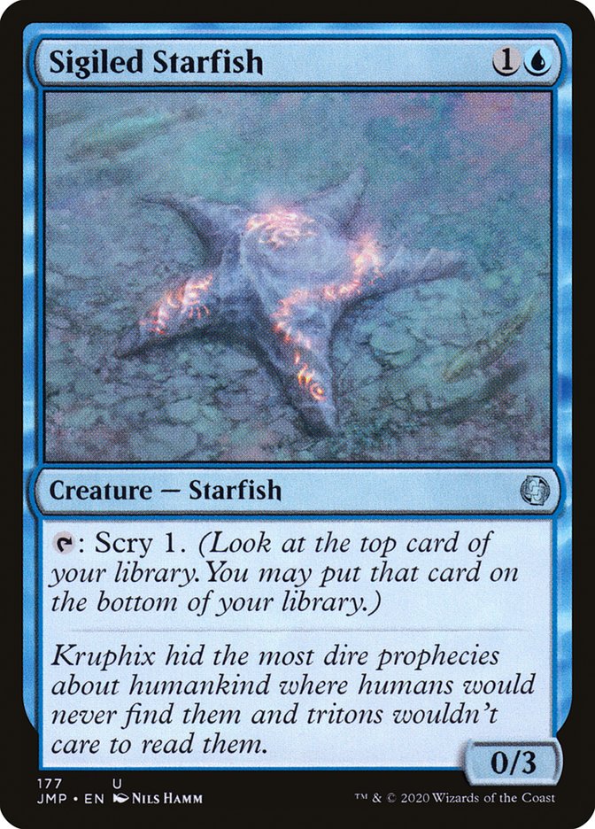 Sigiled Starfish [Jumpstart] | Black Swamp Games