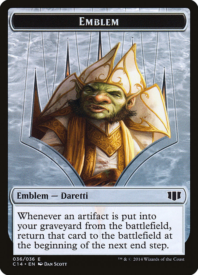 Daretti, Scrap Savant Emblem // Tuktuk the Returned Double-Sided Token [Commander 2014 Tokens] | Black Swamp Games