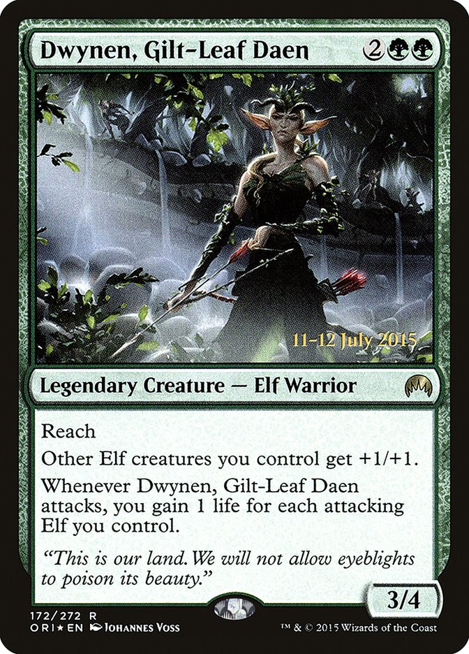 Dwynen, Gilt-Leaf Daen [Magic Origins Prerelease Promos] | Black Swamp Games