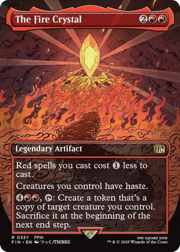 The Fire Crystal (Borderless) [FINAL FANTASY] | Black Swamp Games