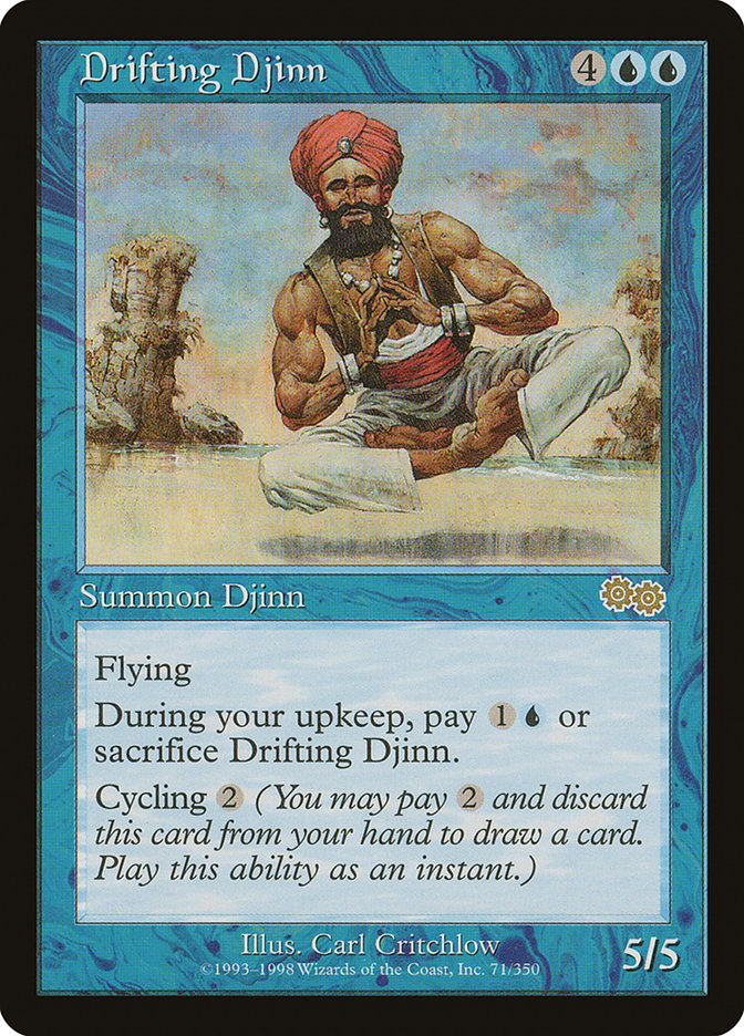 Drifting Djinn [Urza's Saga] | Black Swamp Games