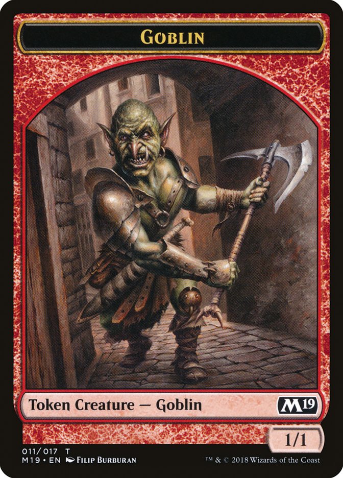 Zombie // Goblin Double-Sided Token (Game Night) [Core Set 2019 Tokens] | Black Swamp Games