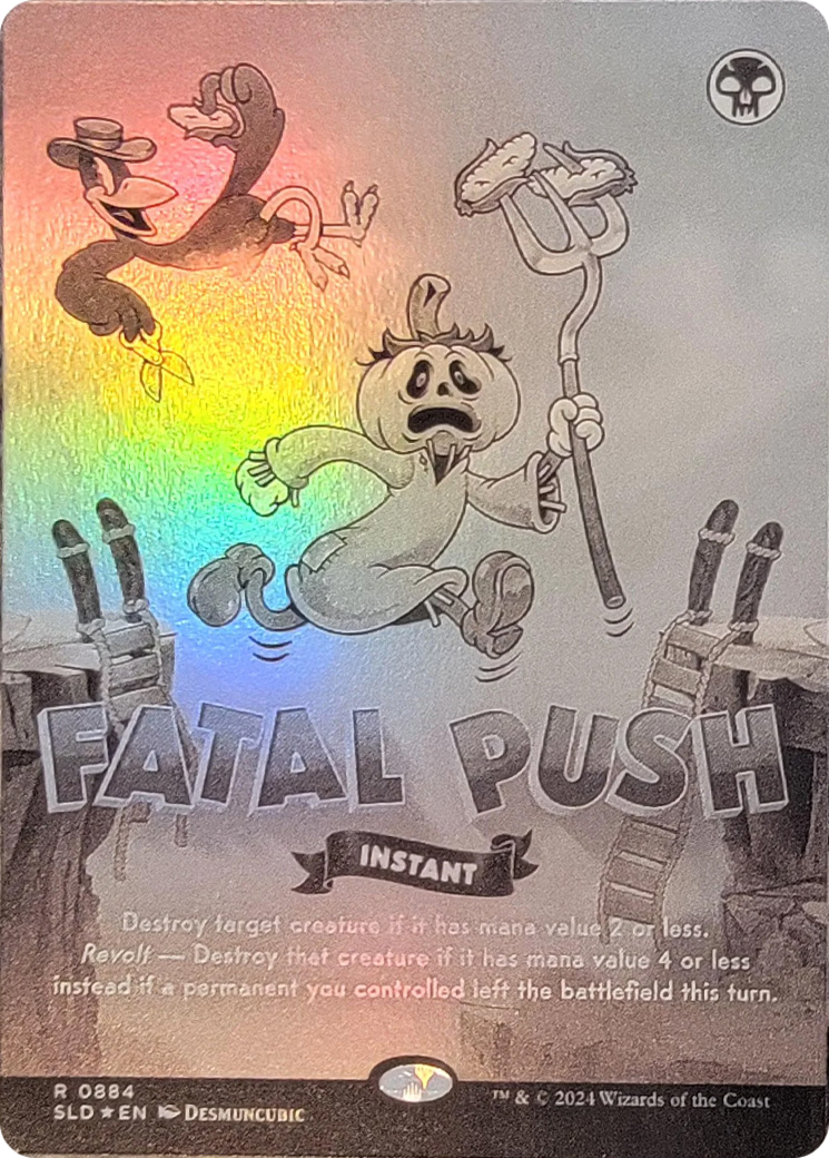 Fatal Push (0884) (Black & White Foil) [Secret Lair Drop Series] | Black Swamp Games
