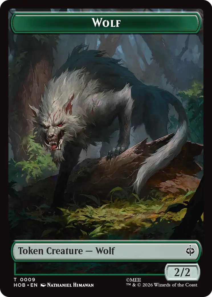 Goblin Army (0003) // Wolf Double-Sided Token [The Hobbit Tokens] | Black Swamp Games