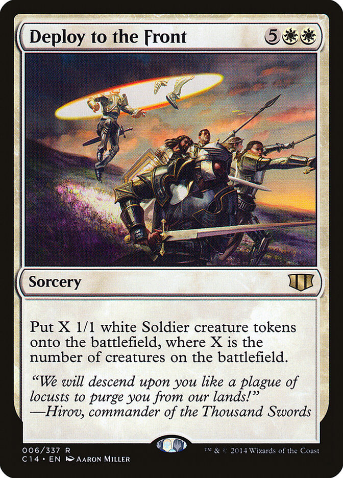 Deploy to the Front [Commander 2014] | Black Swamp Games