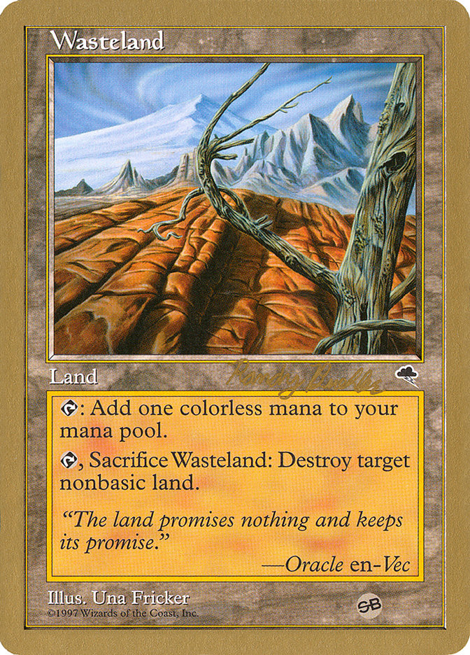 Wasteland (Randy Buehler) (SB) [World Championship Decks 1998] | Black Swamp Games