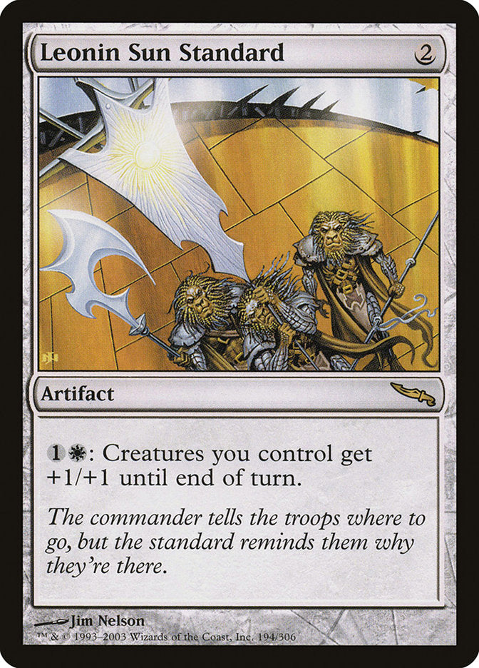 Leonin Sun Standard [Mirrodin] | Black Swamp Games