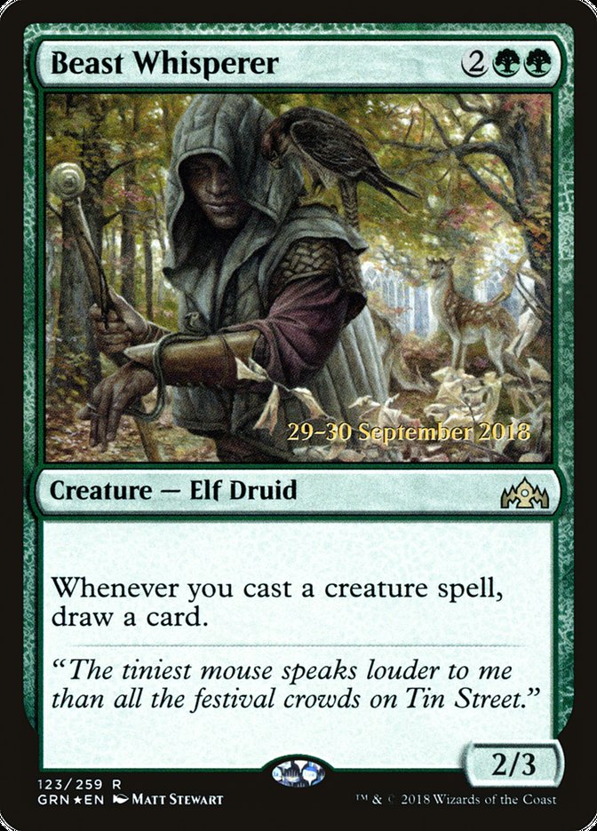Beast Whisperer [Guilds of Ravnica Prerelease Promos] | Black Swamp Games
