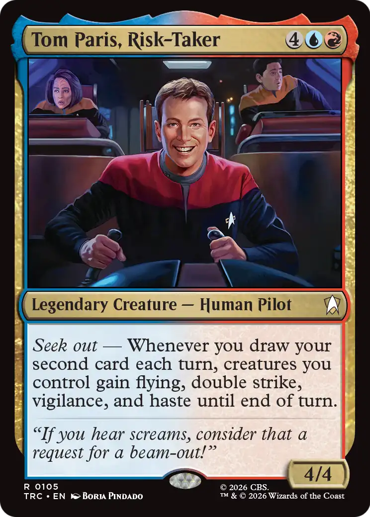 Tom Paris, Risk-Taker (Surge Foil) [Star Trek Commander] | Black Swamp Games