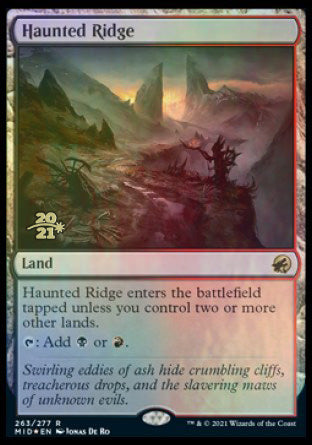 Haunted Ridge [Innistrad: Midnight Hunt Prerelease Promos] | Black Swamp Games