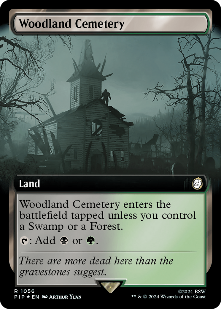 Woodland Cemetery (Extended Art) (Surge Foil) [Fallout] | Black Swamp Games