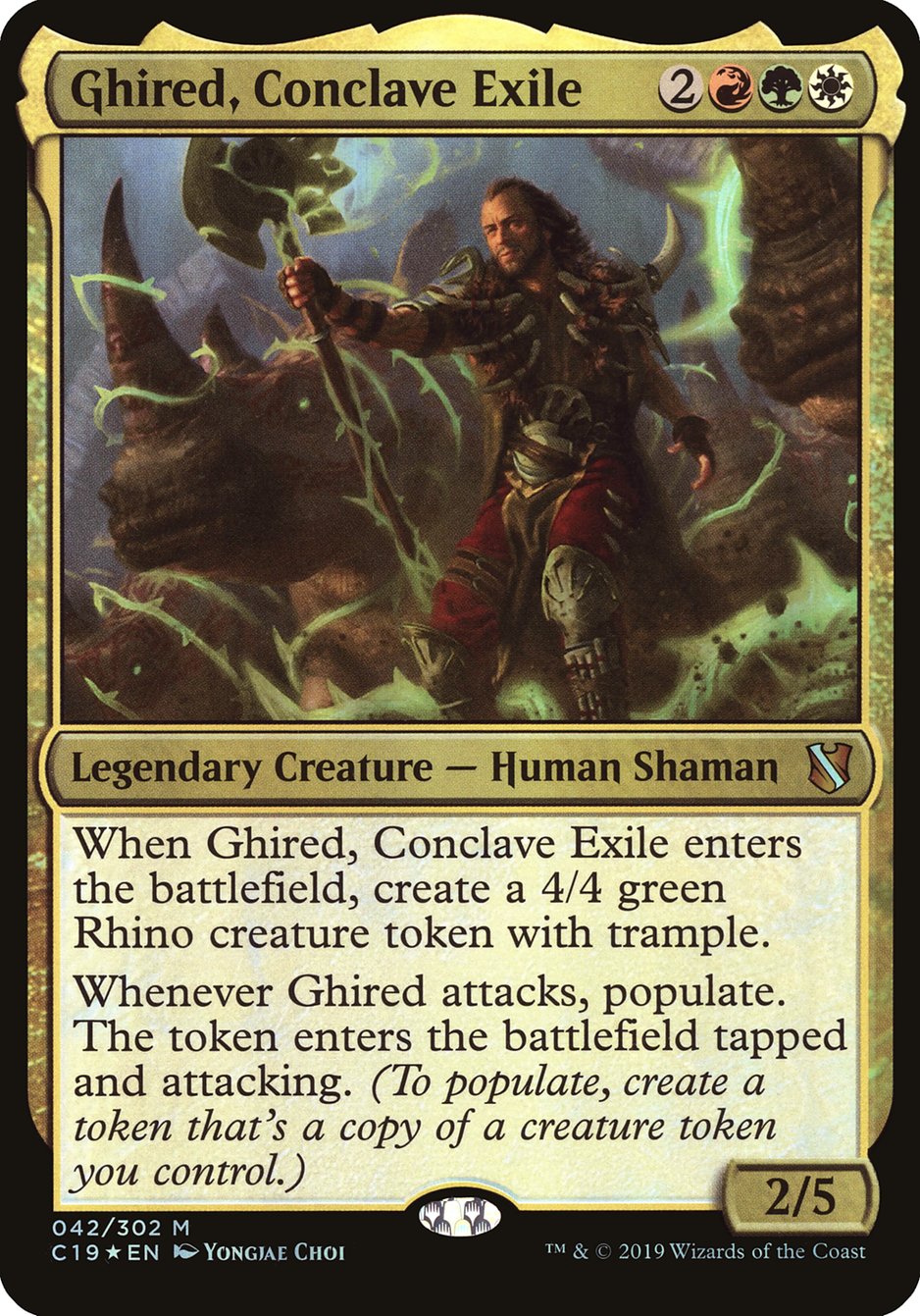 Ghired, Conclave Exile (Oversized) [Commander 2019 Oversized] | Black Swamp Games