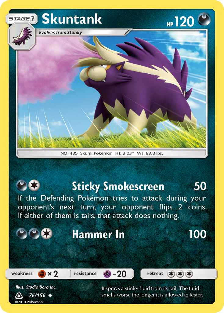 Skuntank (76/156) [Sun & Moon: Ultra Prism] | Black Swamp Games