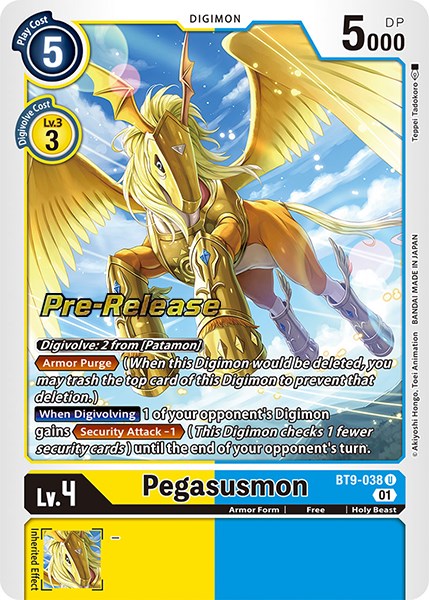 Pegasusmon [BT9-038] [X Record Pre-Release Promos] | Black Swamp Games