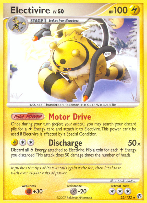 Electivire (25/132) [Diamond & Pearl: Secret Wonders] | Black Swamp Games