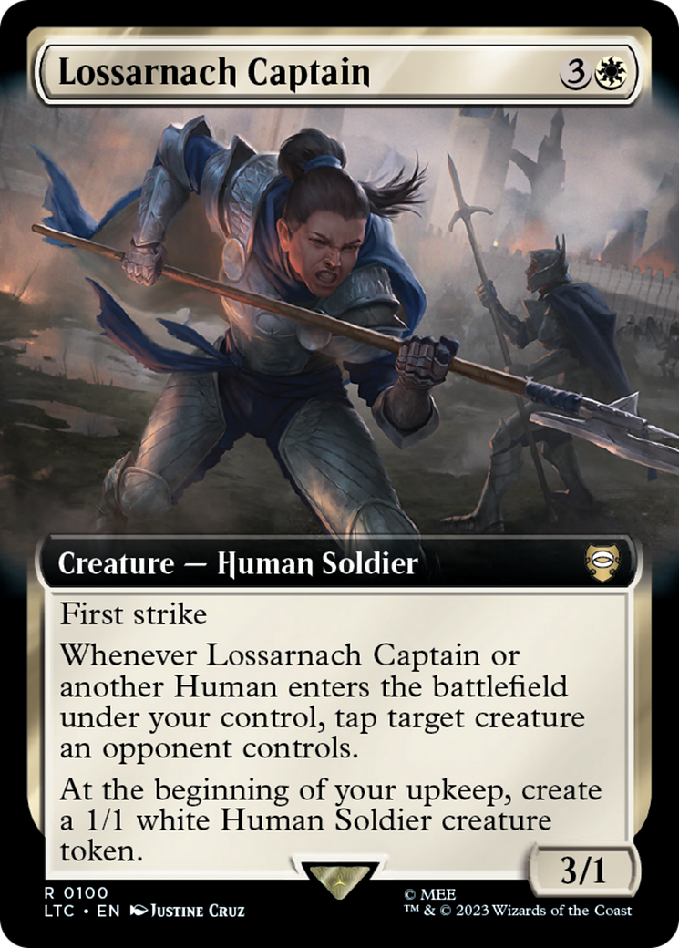 Lossarnach Captain (Extended Art) [The Lord of the Rings: Tales of Middle-Earth Commander] | Black Swamp Games