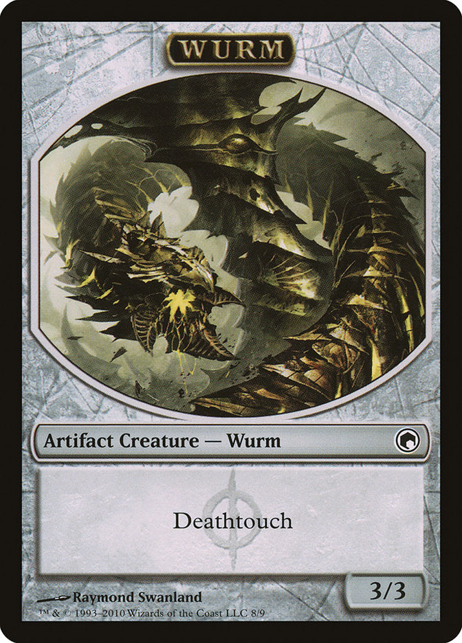 Wurm Token (8/9) [Scars of Mirrodin Tokens] | Black Swamp Games