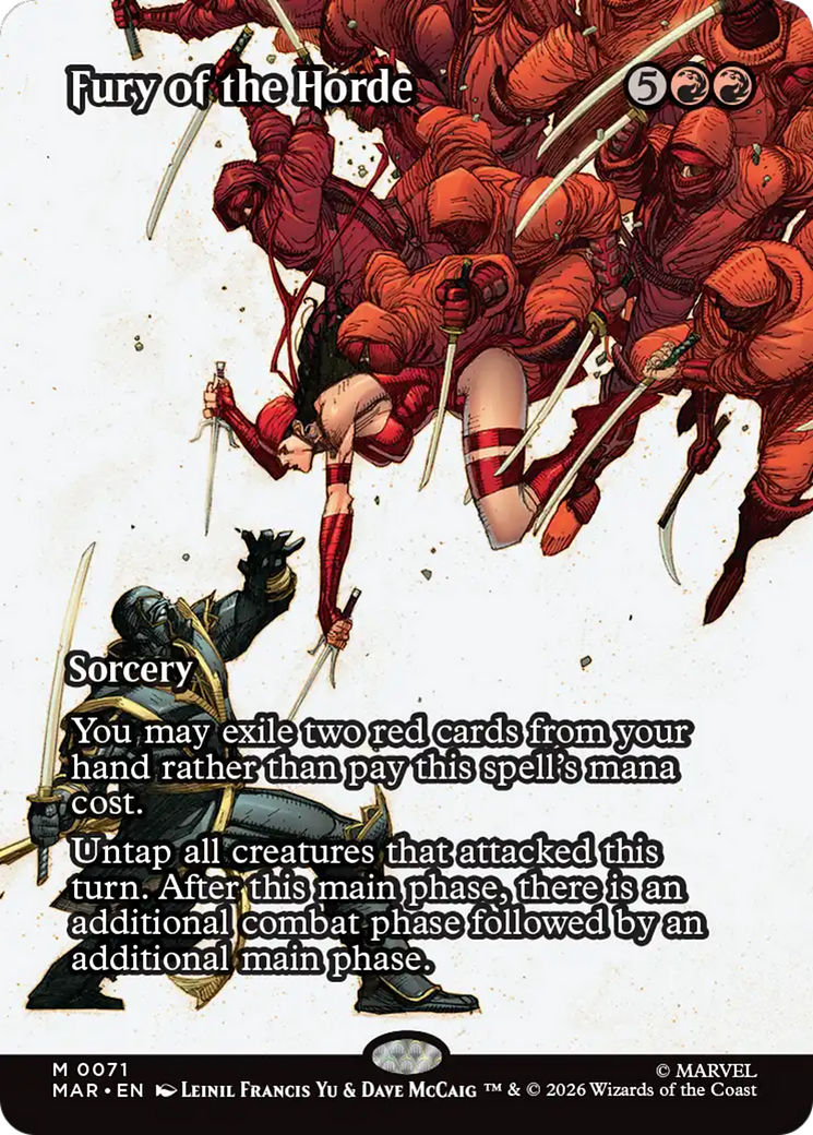 Fury of the Horde (Borderless) [Marvel Universe: Eternal-Legal] | Black Swamp Games