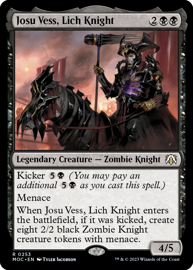 Josu Vess, Lich Knight [March of the Machine Commander] | Black Swamp Games