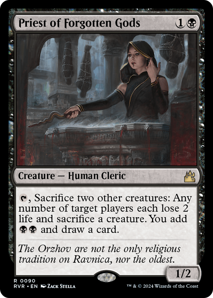 Priest of Forgotten Gods [Ravnica Remastered] | Black Swamp Games