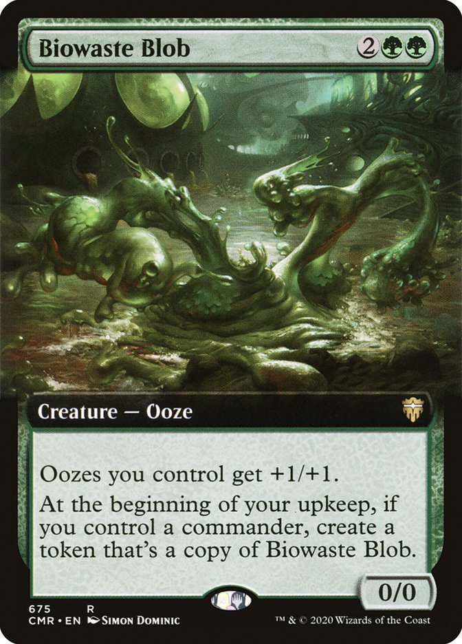 Biowaste Blob (Extended Art) [Commander Legends] | Black Swamp Games