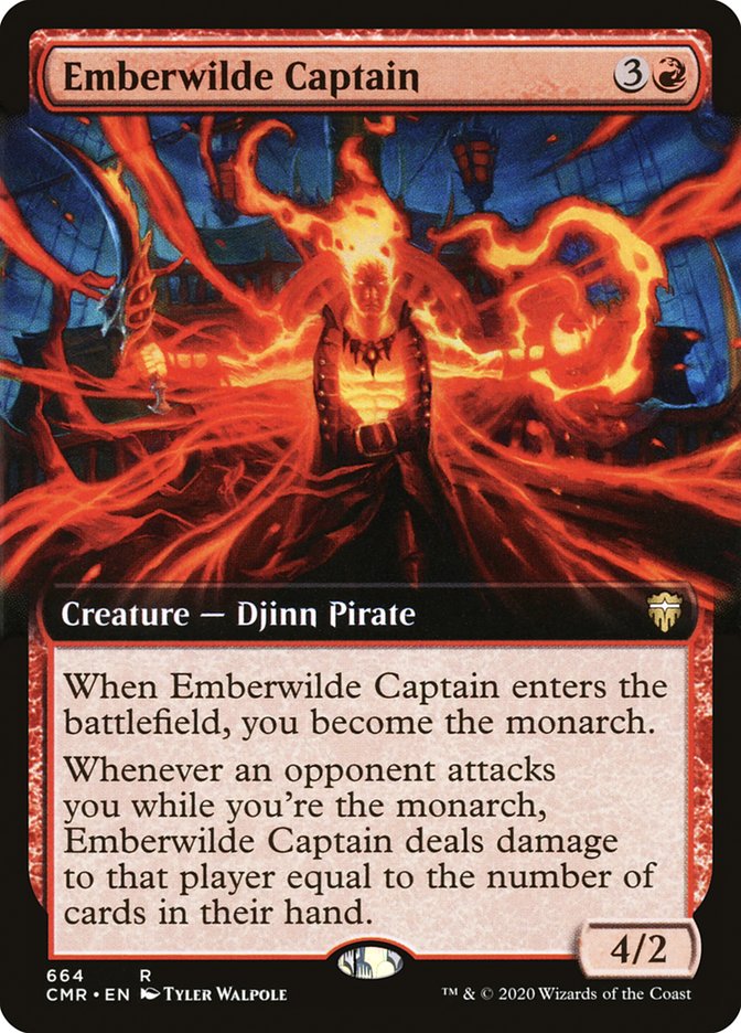 Emberwilde Captain (Extended Art) [Commander Legends] | Black Swamp Games