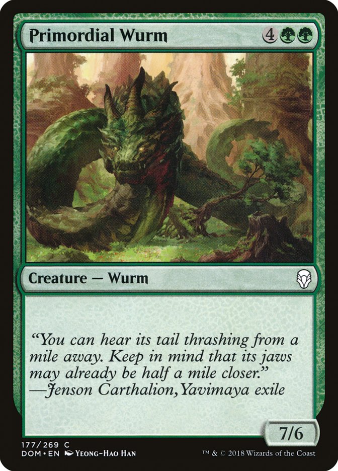 Primordial Wurm [Dominaria] | Black Swamp Games