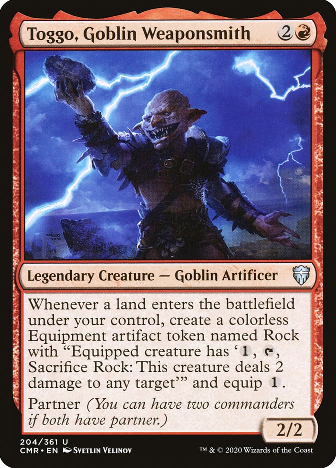 Toggo, Goblin Weaponsmith [Commander Legends] | Black Swamp Games